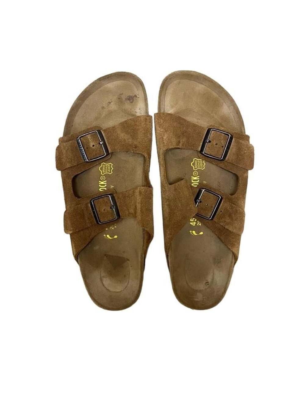 Birkenstock Arizona Suede Leather Sandals Size 45 Mink